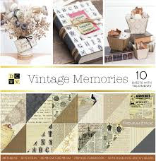DCWV Double-Sided Cardstock Stack 12x12" 36/Pkg-Vintage Memories