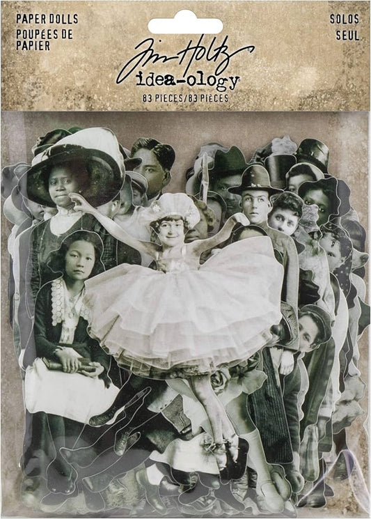 Tim Holtz idea-ology SOLOS PAPER DOLLS TH93555