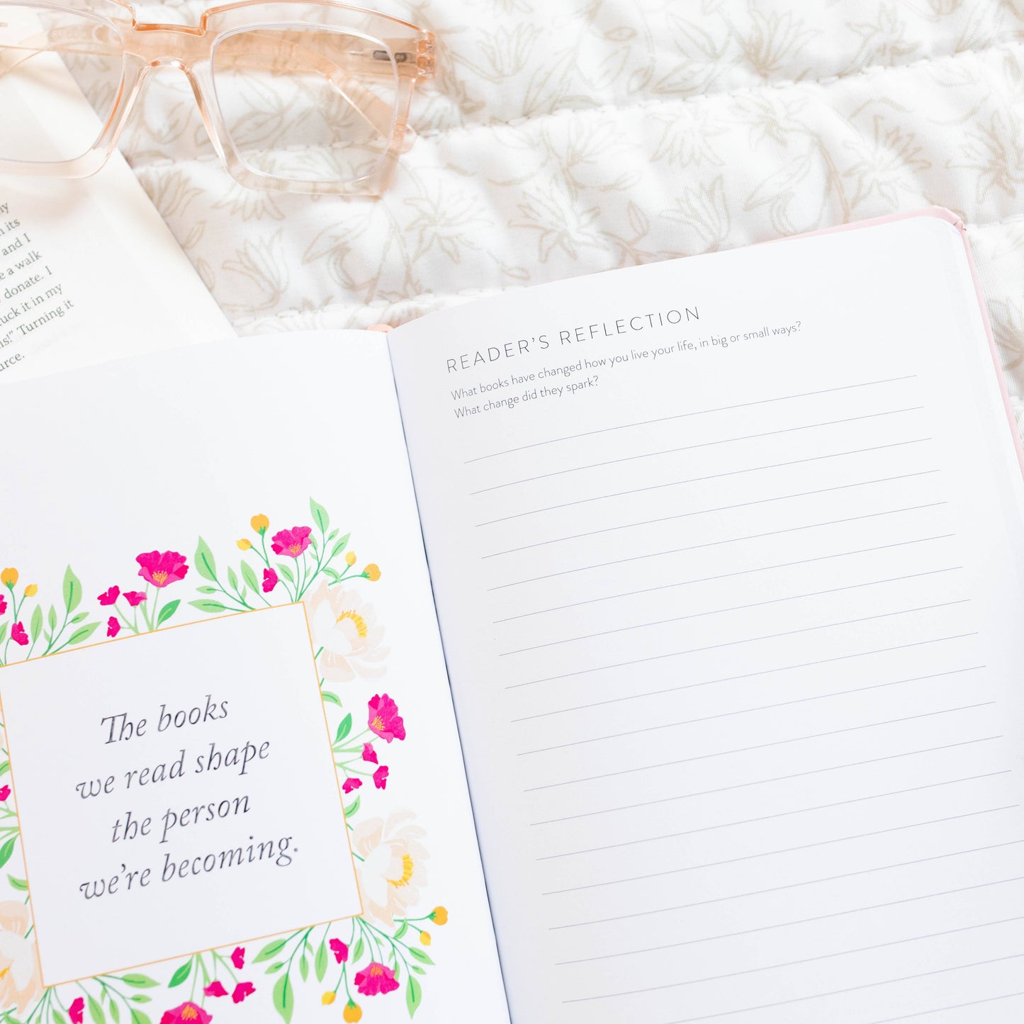 Cultivated Reading Journal - Blush Blooms