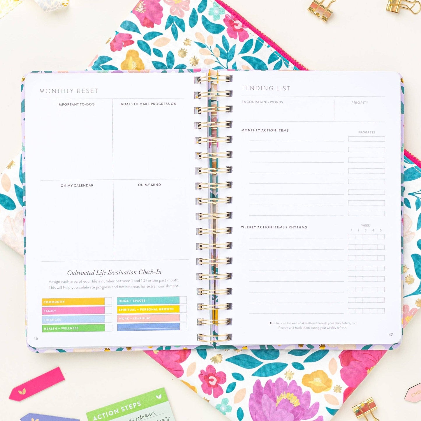 Fresh Start Daily Goal Planner® | Lilac Blooms