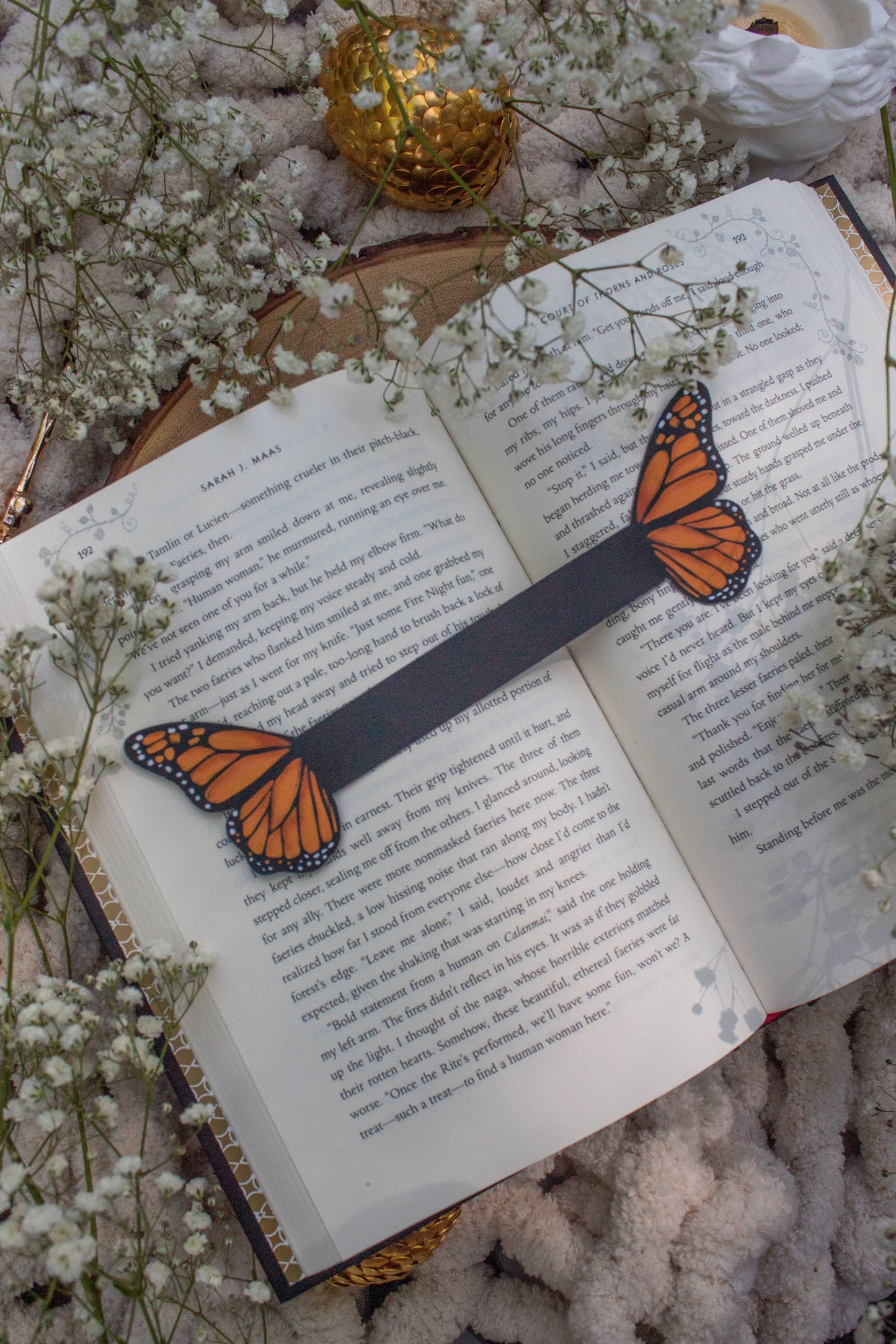 3D Monarch Butterfly Bookmark | Soft Touch