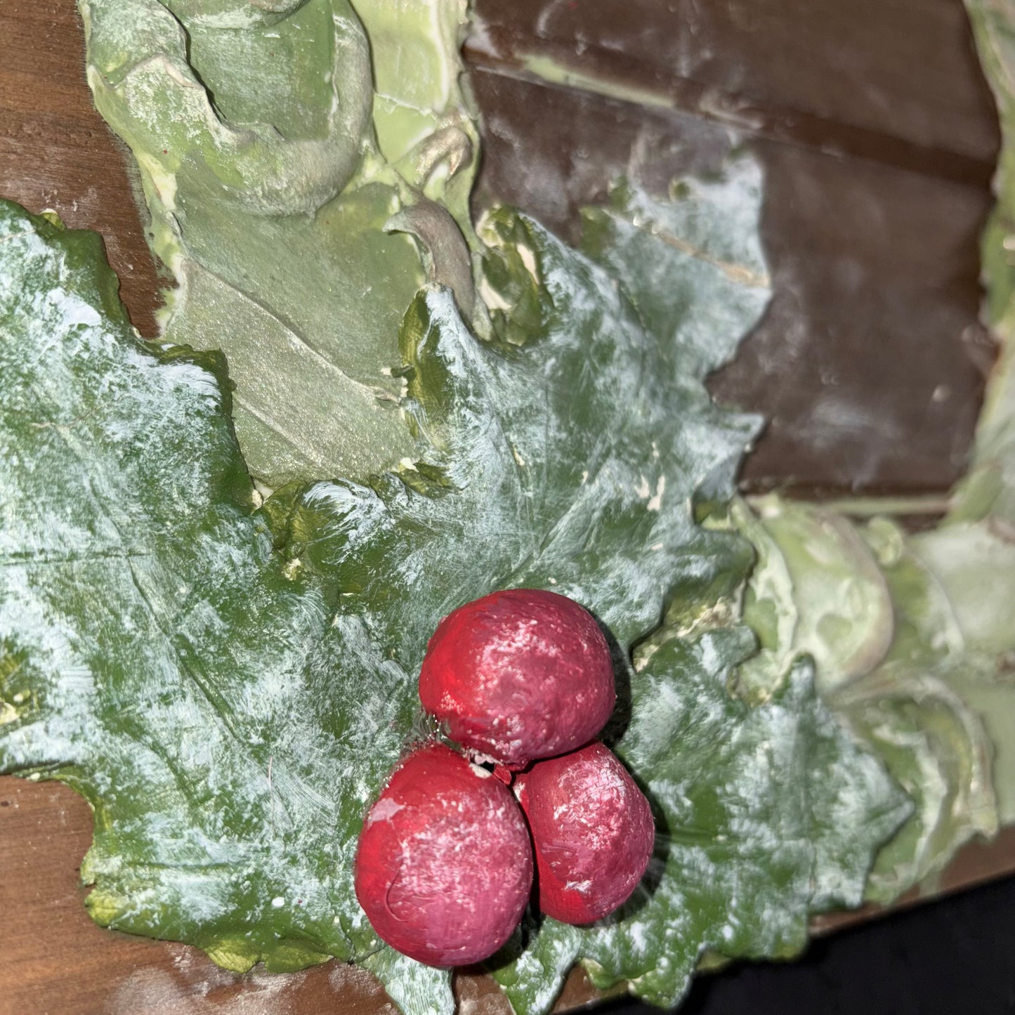 Mixed Media Christmas Wreath