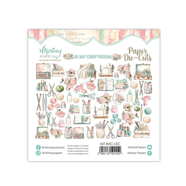PAPER DIE-CUTS - IN MY CRAFTROOM, 60 PCS