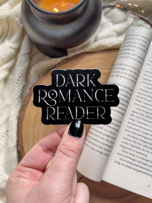 Dark Romance Reader Vinyl Sticker | Bookish Stickers