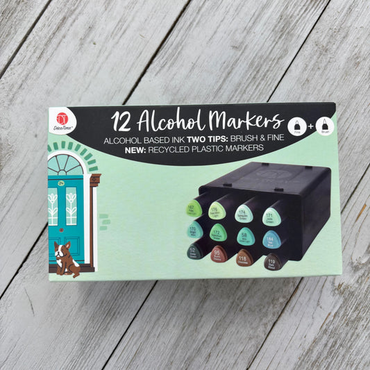 DecoTime | Alcohol Markers | Set of 12
