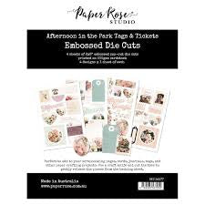 Paper Rose - Afternoon in the Park - Tags and Tickets Embossed Die Cuts