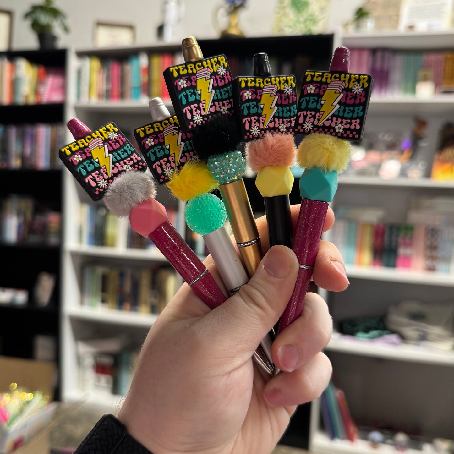 Retro Teacher Beaded Pen