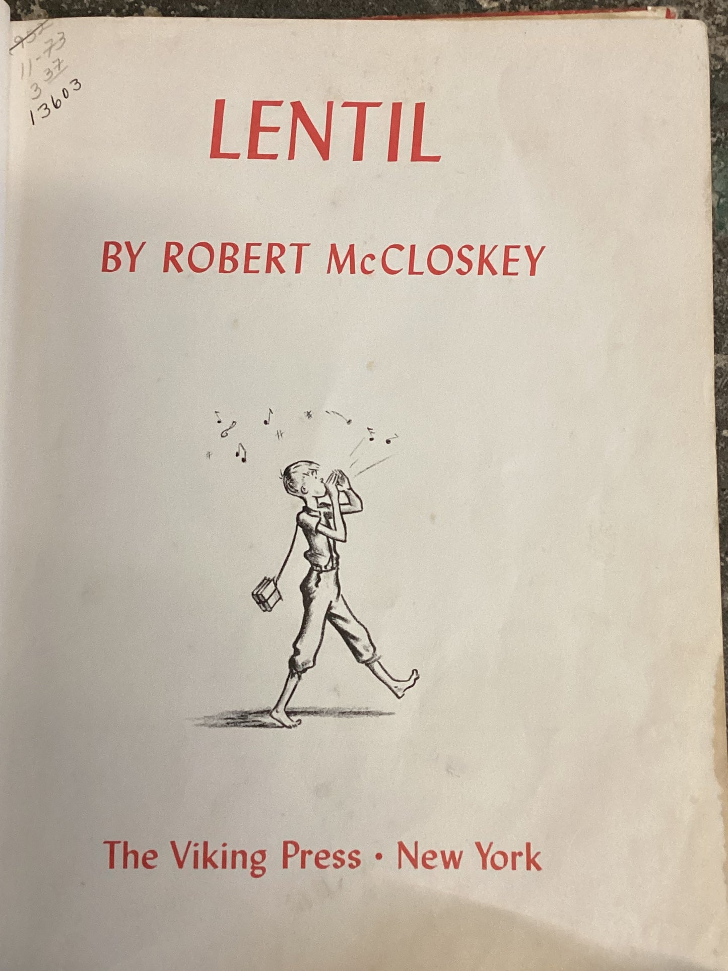 Lentil by Robert mccloskey