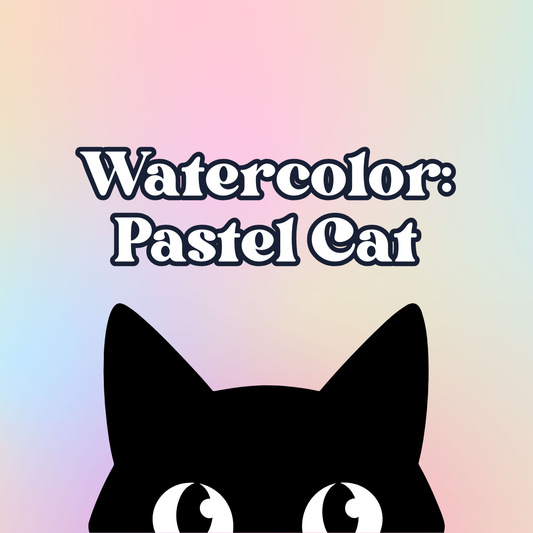Watercolor: Pastel Cat