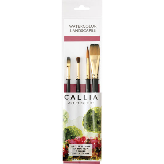Callia Watercolor Brush 4pc Set