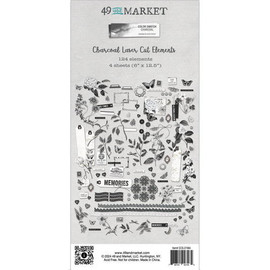 49 and Market | Charcoal Laser Cut Elements