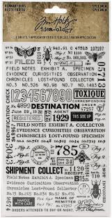 Tim Holtz idea-ology SPECIMEN Remnant Rubs th94047