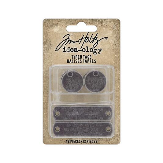 Tim Holtz Idea-ology Stencil Typed Tags