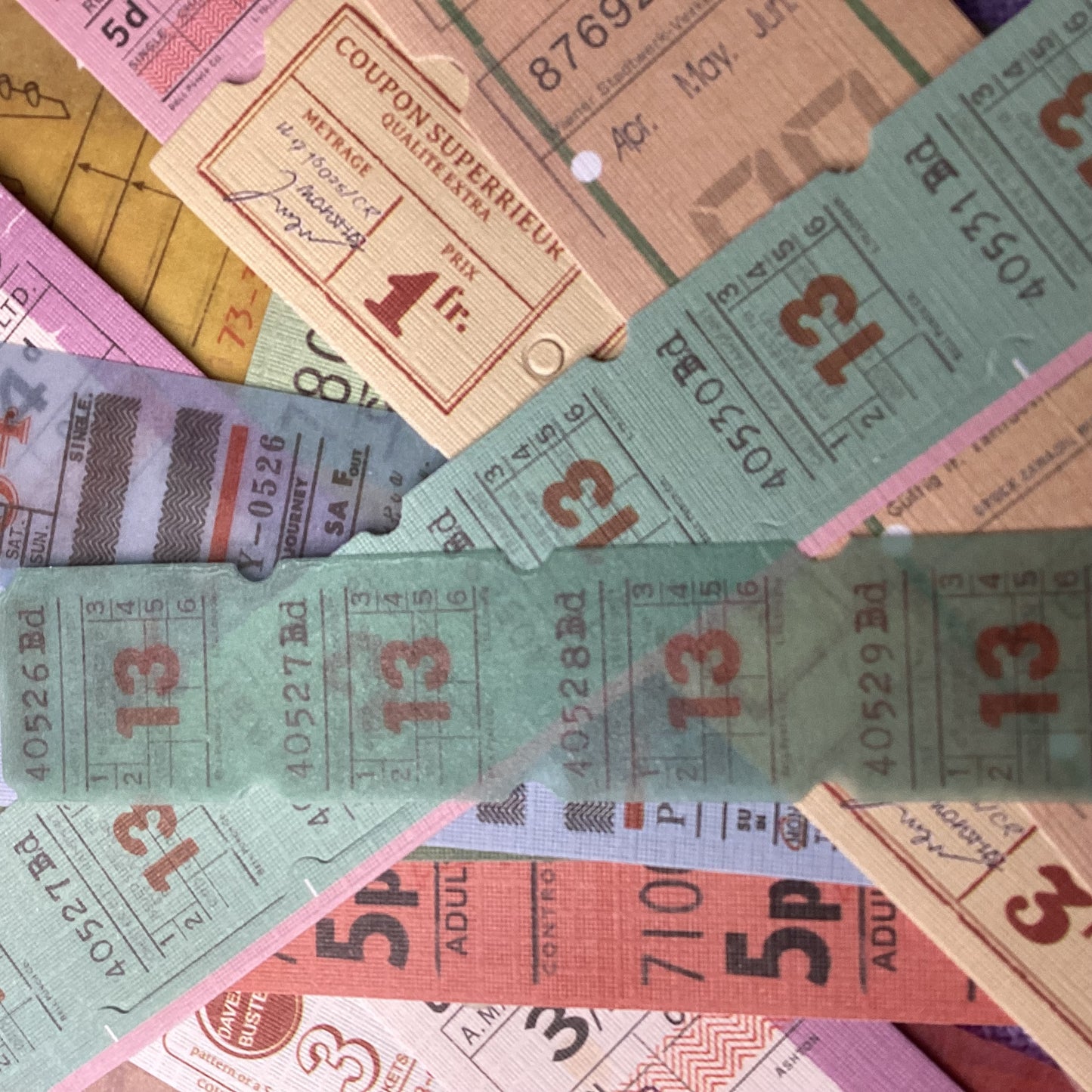 Ticket Sticker Strips