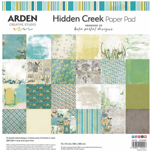 Arden Creative Studio | Hidden Creek | 12x12 Paper Pad