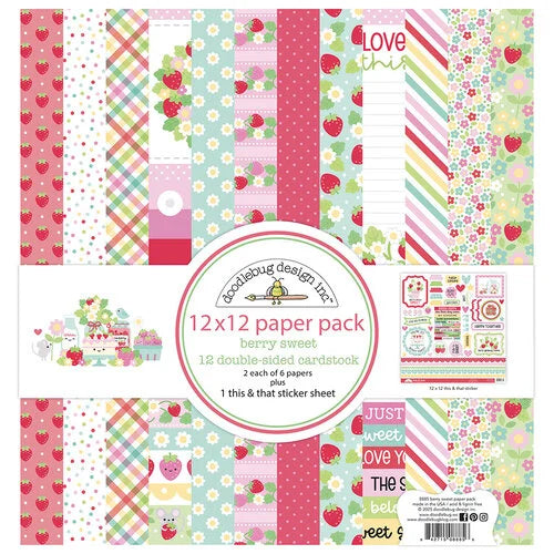 Doodlebug Design Inc | Berry Sweet | 12x12 Paper Pack