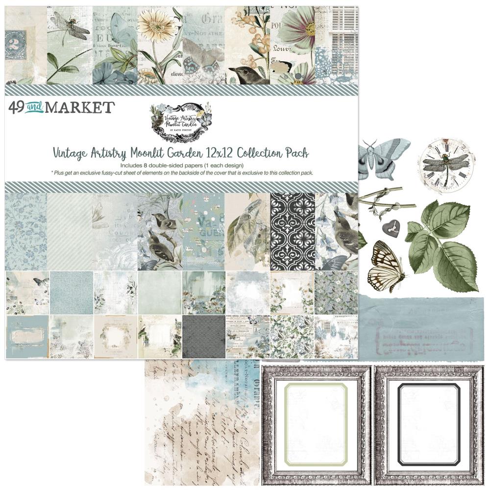 Vintage Artistry Moonlit Garden 12x12 Collection Paper Pack