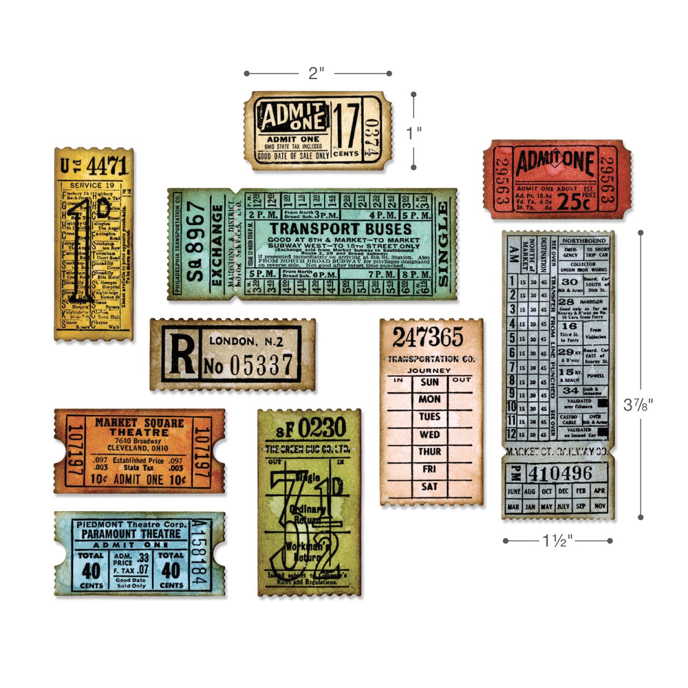 Sizzix Thinlits Dies By Tim Holtz -- Ticket Booth