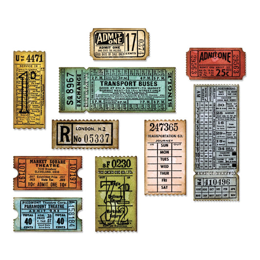 Sizzix Thinlits Dies By Tim Holtz -- Ticket Booth