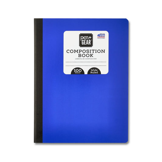 Pen + Gear Composition Notebook - Blue