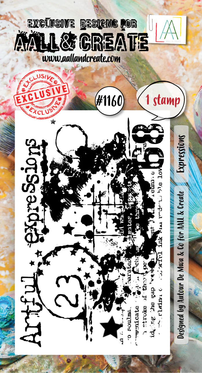 AALL & Create #1160 - A8 Stamp Set - Expressions