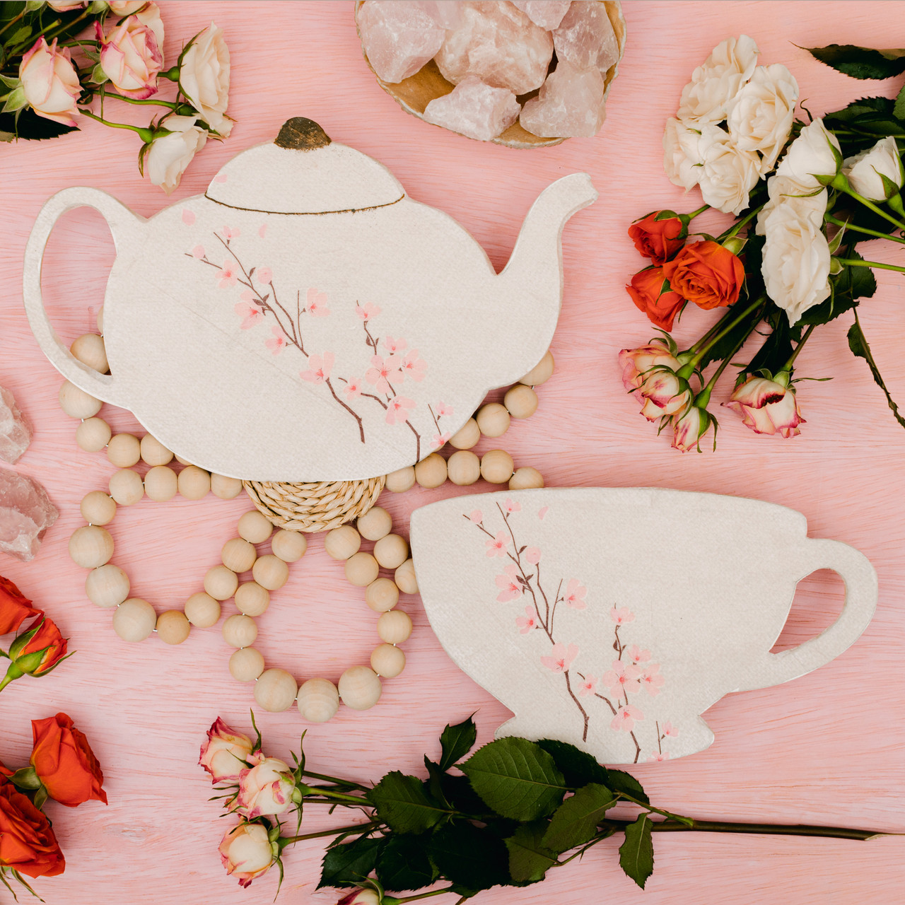 12" Wood Tea Cup Cutout