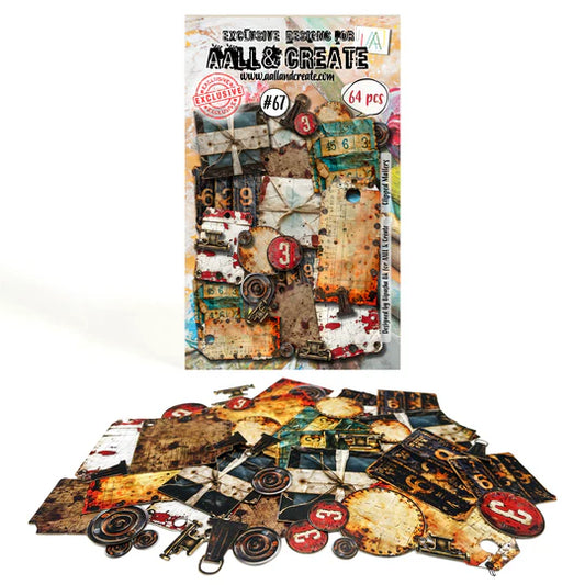 67 - A6 EPHEMERA DIE-CUTS - CLIPPED