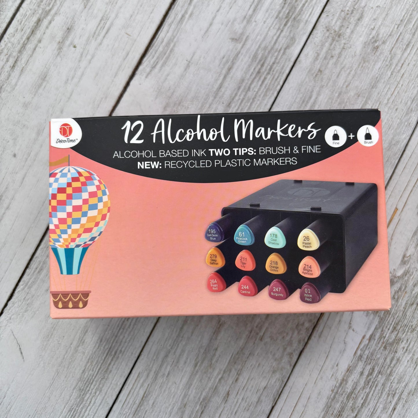 DecoTime | Alcohol Markers | Set of 12