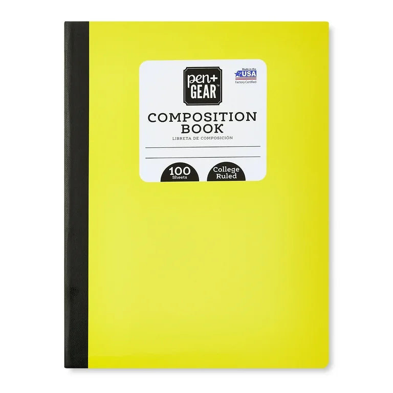 Pen + Gear Composition Notebook - Yellow