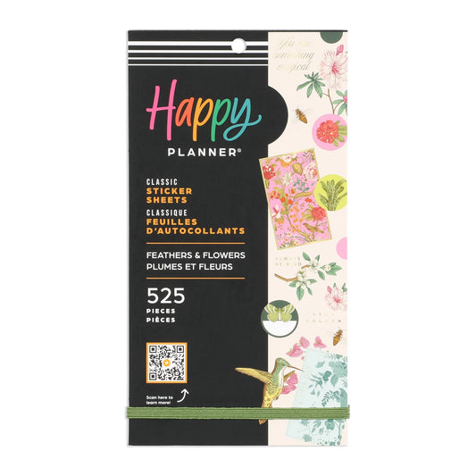 Happy Planner: Feathers & Flowers