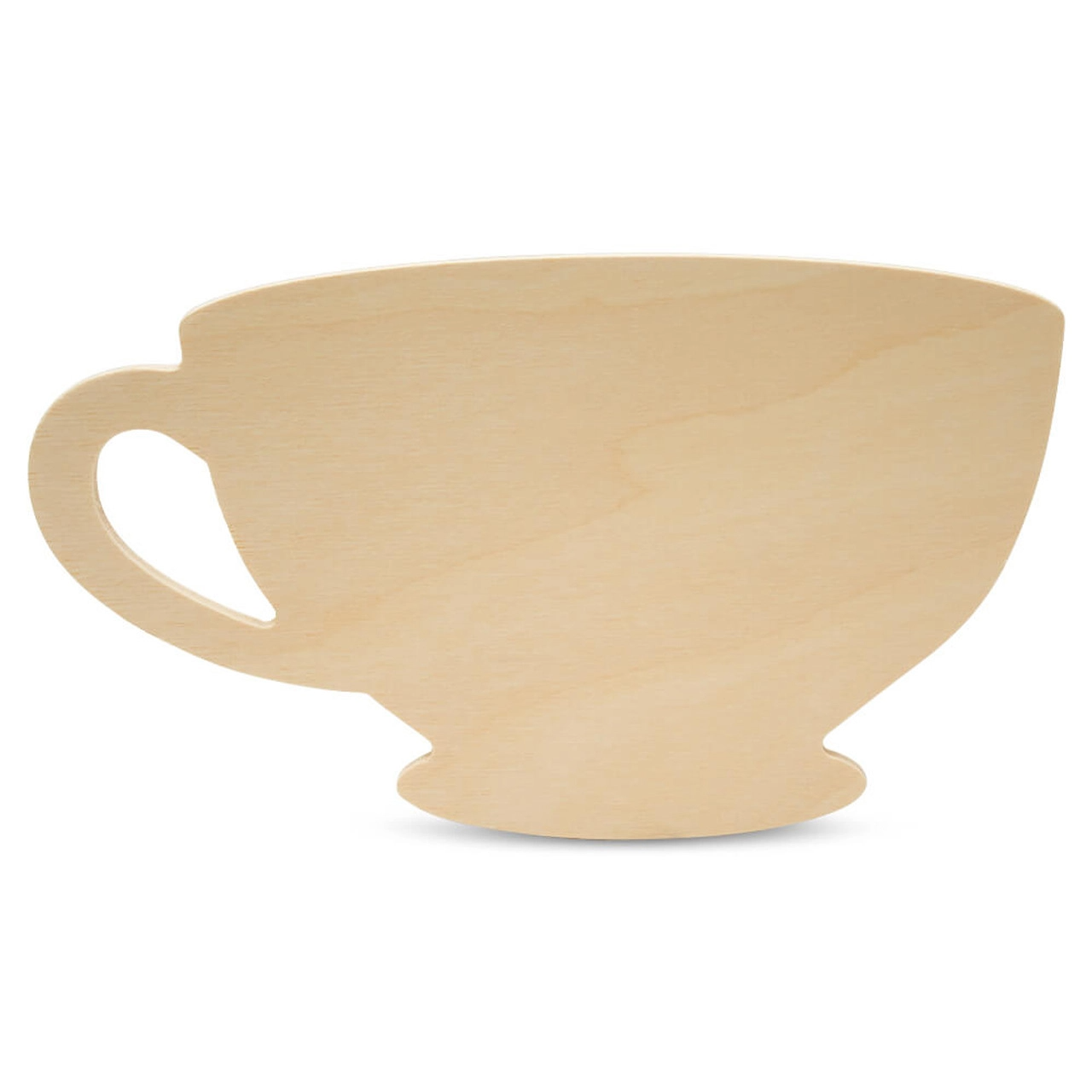 12" Wood Tea Cup Cutout