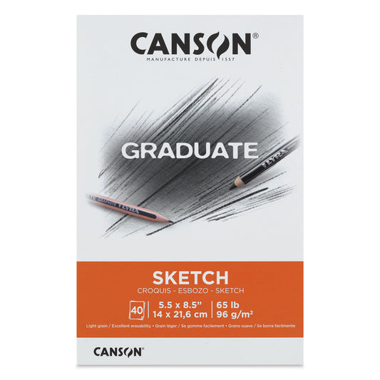 Canson Graduate Sketch Pad - 9 x 12", 40 Sheets