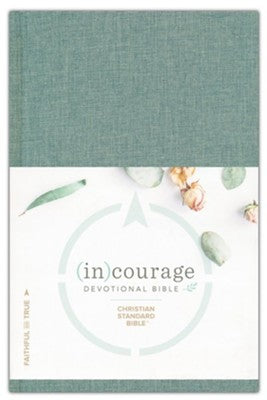 CSB (in)courage Devotional Bible, Hardcover Green