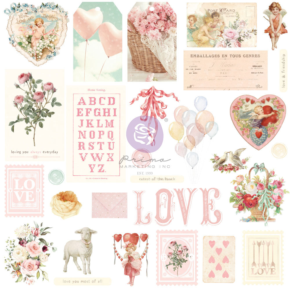 Prima Ephemera Diecuts Magic Love