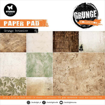 Studio Light: Grunge Botanics Paper Pad
