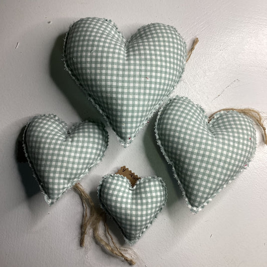 Jennifer Handcrafted Heart Green/White