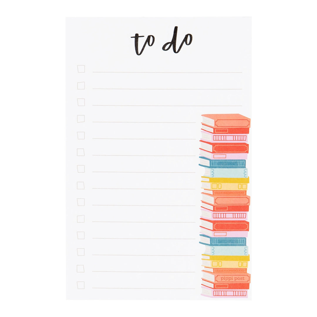 Book Stack To-Do List Notepad