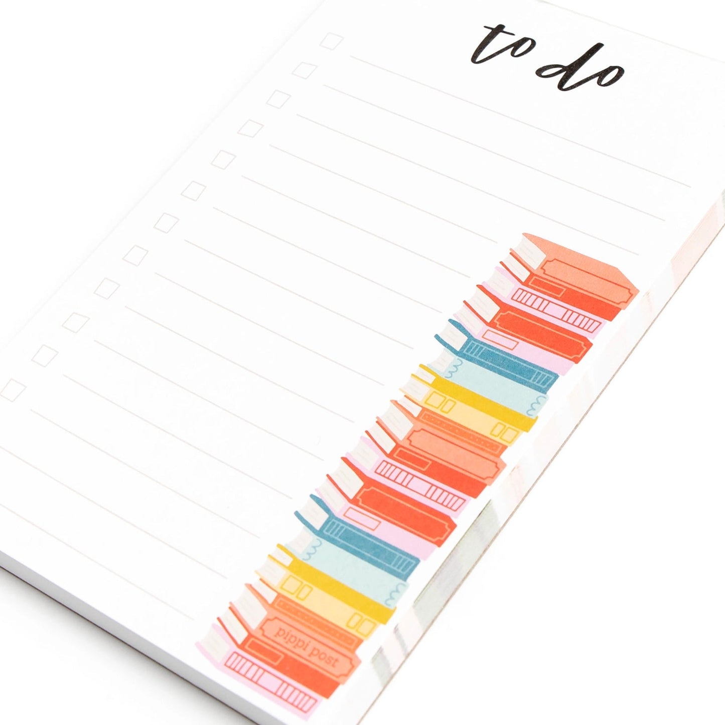 Book Stack To-Do List Notepad