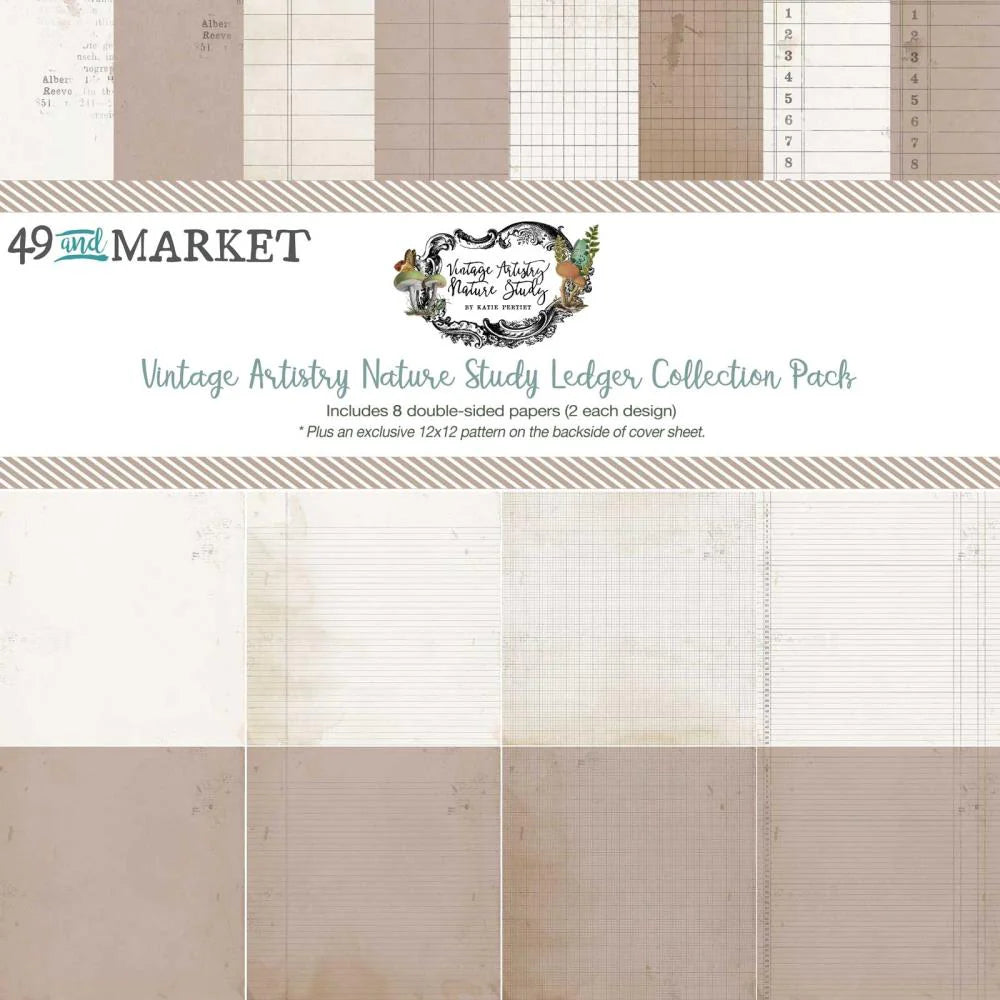 Vintage Artistry Nature Study Ledger Collection Pack