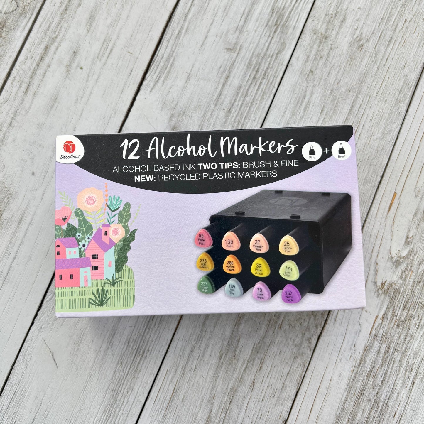 DecoTime | Alcohol Markers | Set of 12
