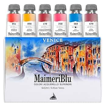 MaimeriBlu Watercolor Set of 6 - 12ml Tubes