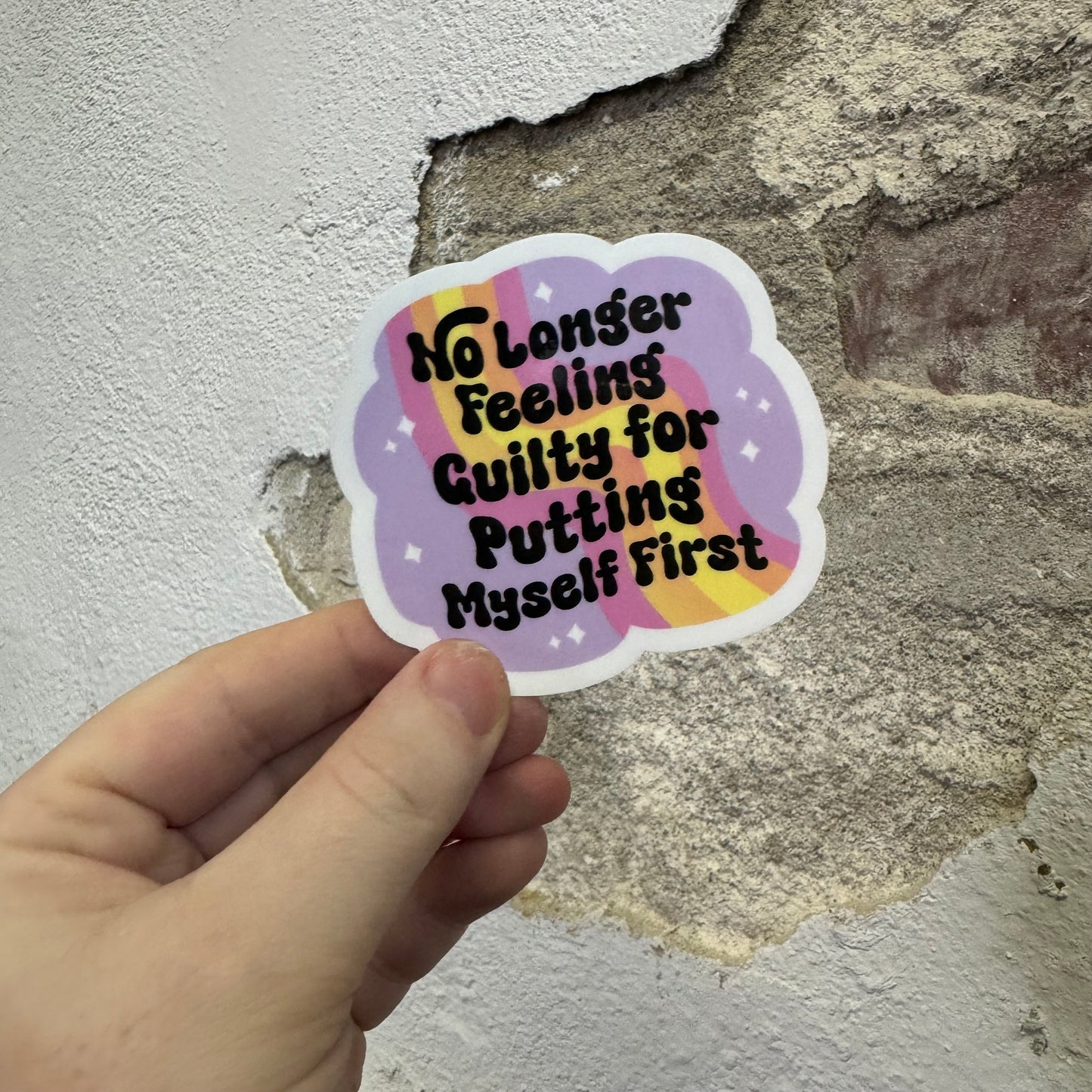 No Longer Feeling Guilty Sticker