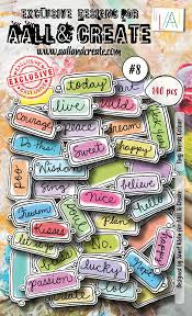 AALL & Create Ephemera - Tiny Words Color - #8