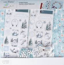 Little Birdie Christmas 12"x12" Paper Crafting Kit-Joy of Winter