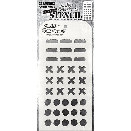 Tim Holtz Layering Stencil MARKINGS