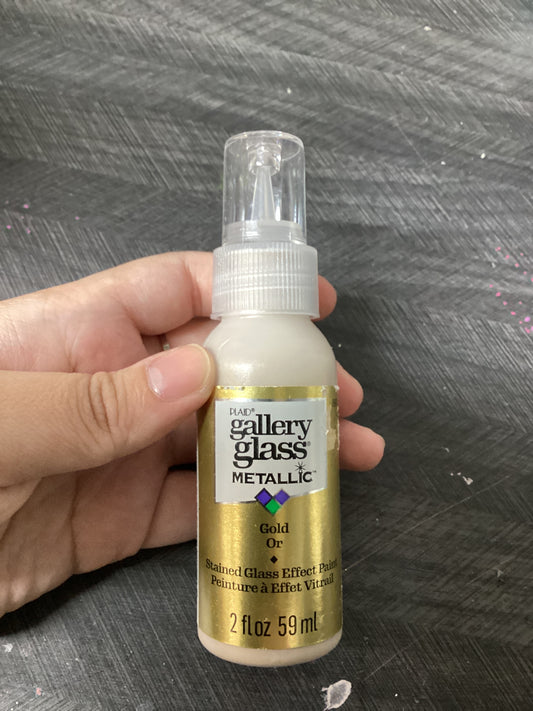 Plaid Gallery Glass | Gold