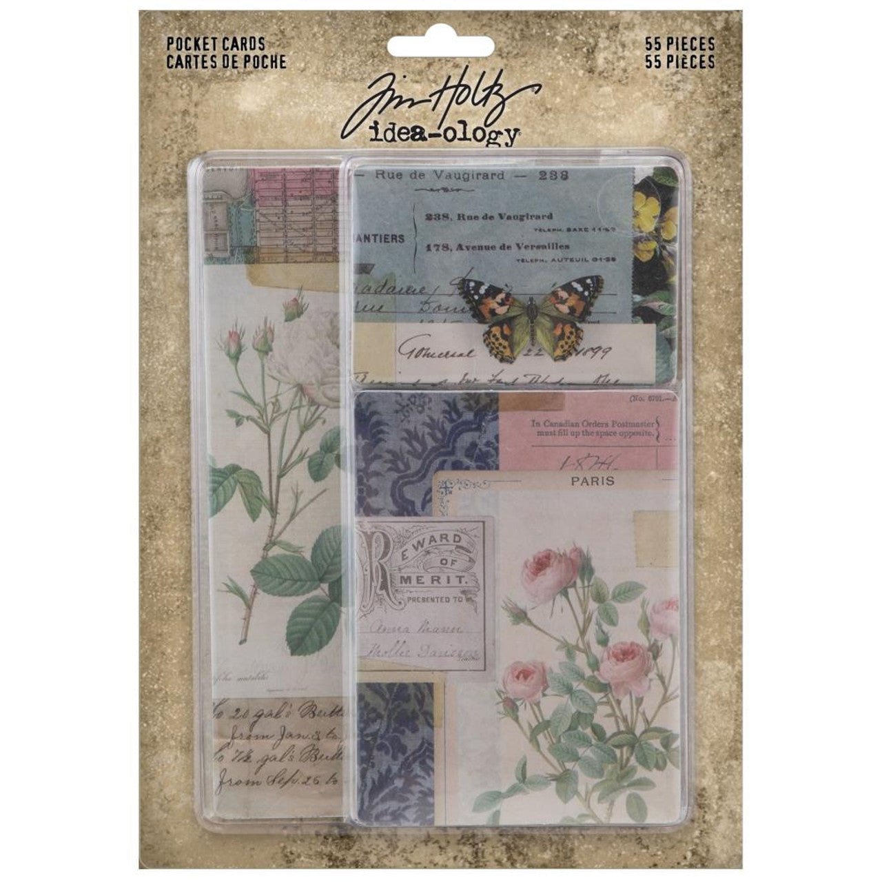 Tim Holtz - Idea-ology Collection - Pocket Cards 55/pkg