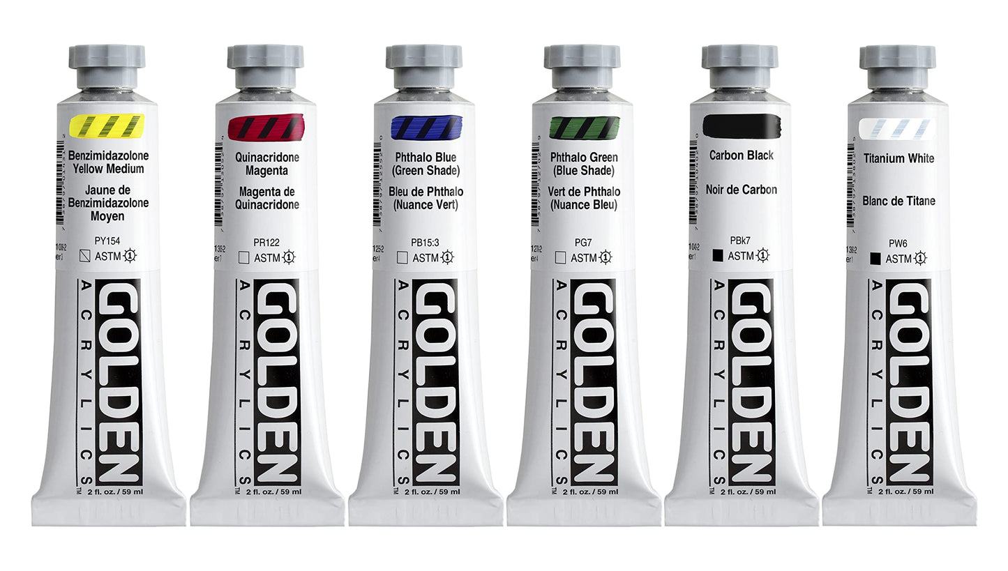 GOLDEN Heavy Body Acrylics (used)