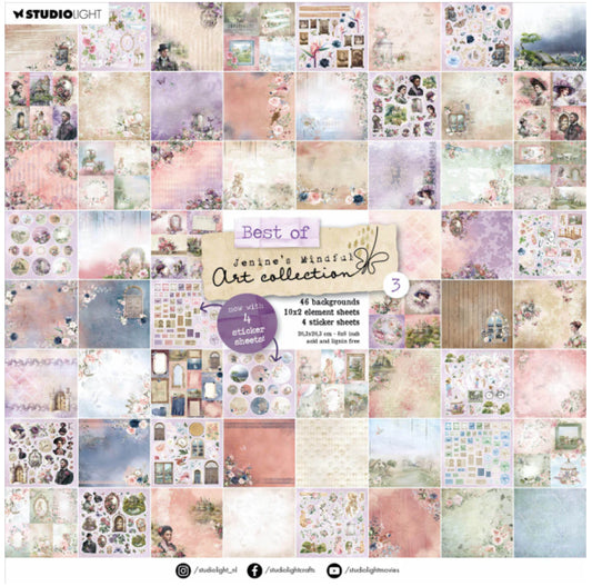 Studio Light | Jenine’s Mindful Art Collection 3 | 8x8 paper collection