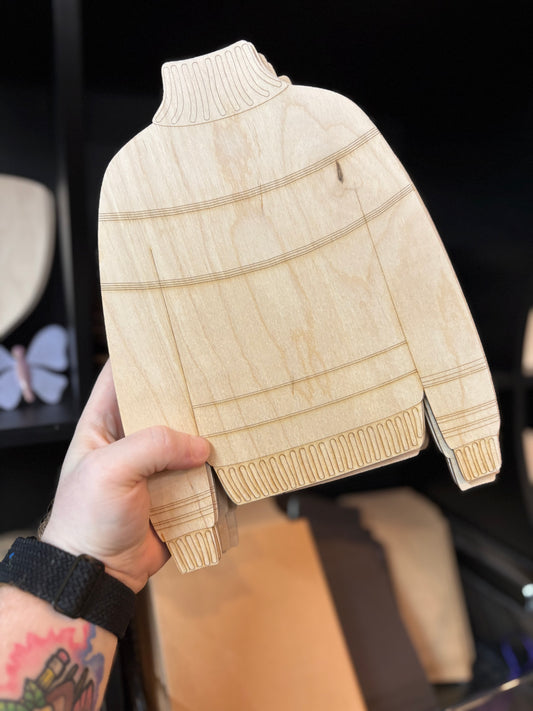 Cozy Sweater Wooden Hanger